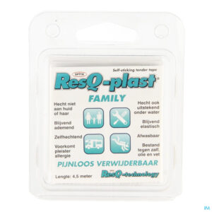 Packshot Resq-plast Family 4,5mx25mm Wit 1