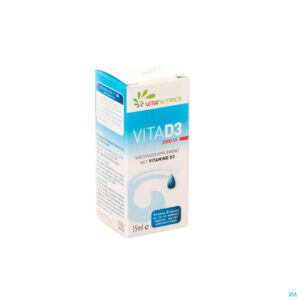 Packshot Vitad3 2000ui A Vitanutrics Gutt 15ml