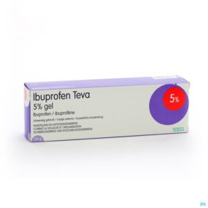Packshot Ibuprofen Teva Gel Tube 120g