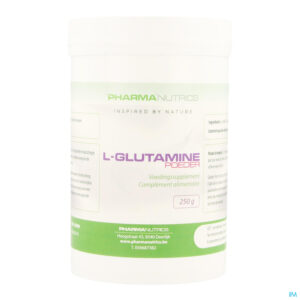 Packshot l Glutamine Pdr 250g Pharmanutrics