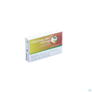 Packshot Vitamines A&d+ginkgo Nutritic Tabl 30 5786 Revogan