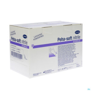 Packshot Peha-soft Nitrile Steriel l 50 Pr