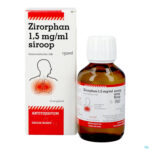Productshot Zirorphan 7,5mg/5ml Sir 150ml