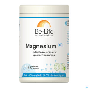 Packshot Magnesium 500 Be Life Pot Gel 50