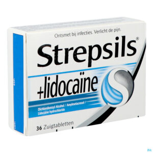 Packshot Strepsils + Lidocaine Past 36