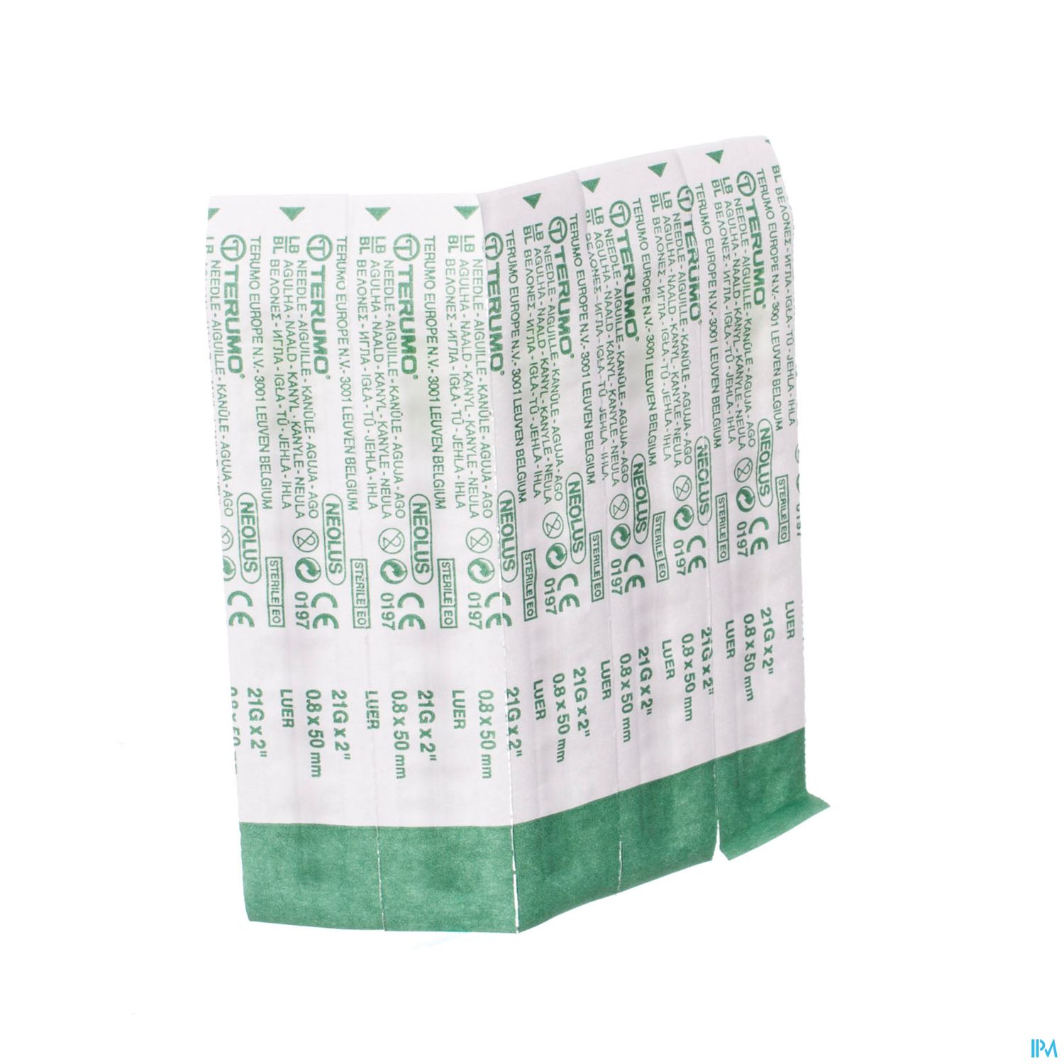 Packshot Terumo Naald Agani 21g 2 Rb Groen 10