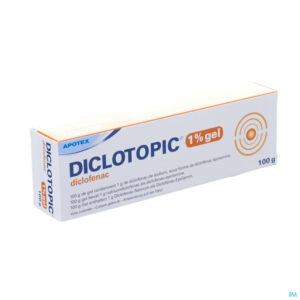 Packshot Diclotopic 1% Gel Tube 100 Gr