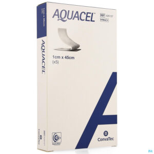 Packshot Aquacel Verb Hydrofiber+versterking 1x45cm 5