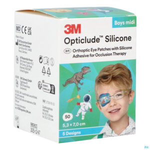 Packshot Opticlude 3m Silicone Eye Patch Boy Midi 50