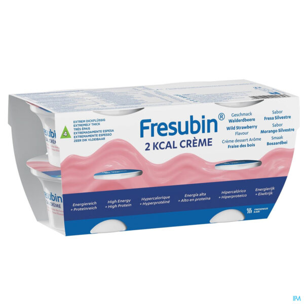 Packshot Fresubin 2 Kcal Crème 125g Fraise Des Bois/bosaardbei