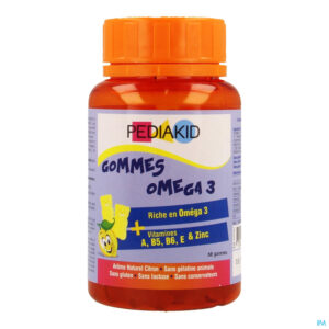 Packshot Pediakid Gummes Omega 3 Gommetjes 60