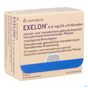 Packshot Exelon 4,6mg/24h Pi Pharma Pleister Transd. 30 Pip
