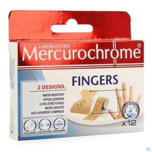 Packshot Mercurochrome Pleister Fingers 12