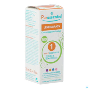 Packshot Puressentiel Eo Lemongrass Bio Ess Olie 10ml