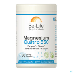 Packshot Magnesium Quatro 550 Be Life Pot Caps 60