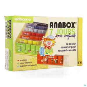 Packshot Kinderpillendoos Anabox 7x5 Rainbow Fr