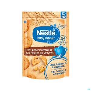 Packshot Nestle Biscuits Chocoladestukjes Zakje 150g