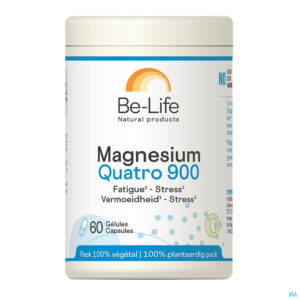 Packshot Magnesium Quatro 900 Be Life Pot Caps 60
