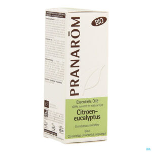 Packshot Eucalyptus Citroen Bio Ess Olie 10ml Pranarom