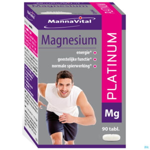 Packshot Mannavital Magnesium Platinum Nf Tabl 90
