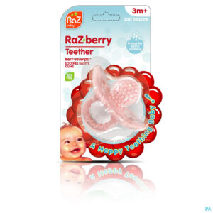 Packshot Raz Baby Bijtring Razberry Pink