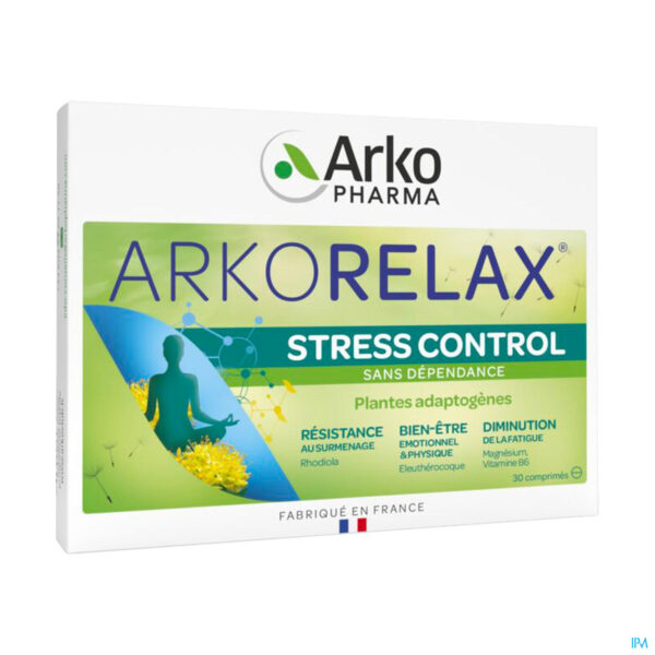 Packshot Arkorelax Stress Control Comp 30