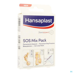 Packshot Hansaplast Sos Kit Blaarpleister Strip 6