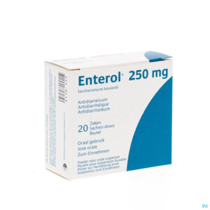 Packshot Enterol 250mg Pi Pharma Pdr Zakje 20 X 250mg Pip