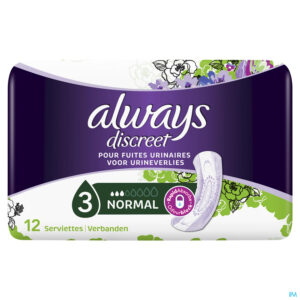 Productshot Always Discreet Incontinence Pad Normal 12