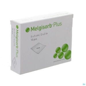 Packshot Melgisorb Plus Kp Ster 5x 5cm 10 252000