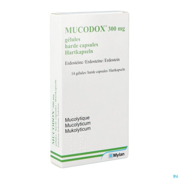Packshot Mucodox 300mg Caps 14 Packshot Mucodox 300mg Caps 14