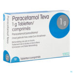 Packshot Paracetamol Teva 1g Tabl 10 X 1g Blister