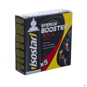 Packshot Isostar Energy Booster Cola 5x20g