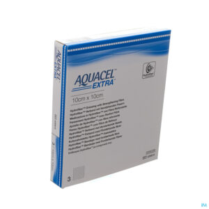 Packshot Aquacel Extra Verb Hydrofiber+versterk. 10x10cm 3