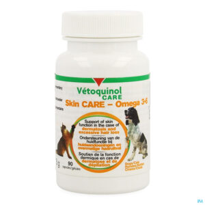 Packshot Vetoquinol Care Omega 3-6 Skin Care Caps 90