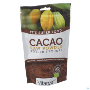 Packshot Vitanza Hq Superfood Cacao Raw Pdr Bio 200g