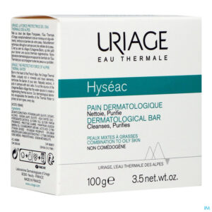 Packshot Uriage Hyseac Wasstuk Dermatolog. Zeep 100g
