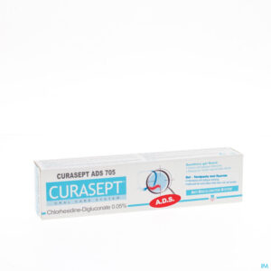 Packshot Curasept Tandp Gel Fluoride 0,05% Tube 75ml