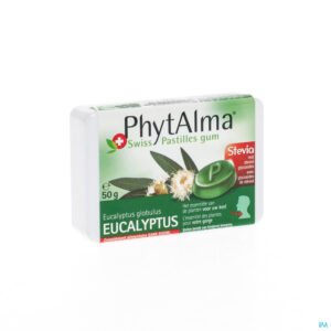 Packshot Phytalma Gompastilles Eucalyptus + Stevia 50g