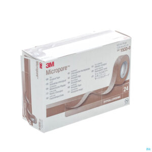 Packshot Micropore 3m Skin Tone 12,5mmx9,15m Rol 24 15330