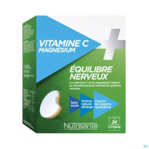 Packshot Vitamine C+magnesium Kauwtabl Tube 2x12