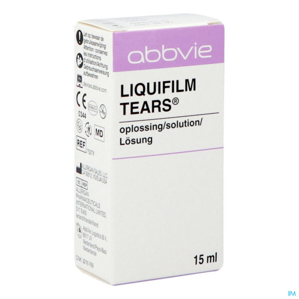 Packshot Liquifilm Tears Steriele Oplossing Nf 15ml