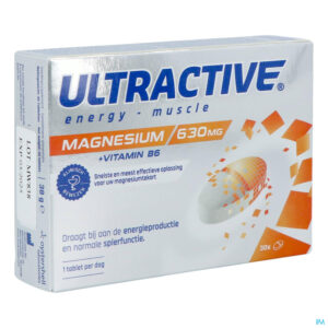 Packshot Ultractive Magnesium 630mg Comp 30