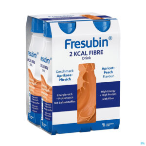Packshot Fresubin 2 Kcal Fibre Drink 200ml Pêcheabricot/abrikoosperzik