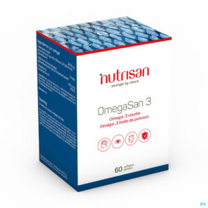 Packshot Omegasan 3 Nf 60 Softgels  Nutrisan