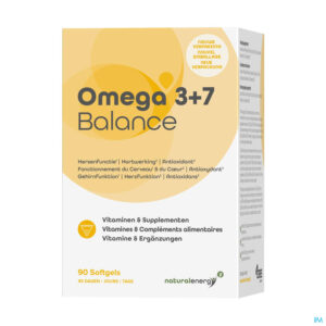 Packshot Natural Energy - Omega 3+7 Balance Caps 90
