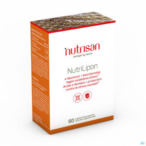 Packshot Nutrilipon Nf  60 vegetarische capsules Nutrisan