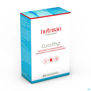 Packshot Curcuphyt 60 vegetarische capsules Nutrisan