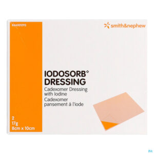 Packshot Iodosorb Dressing 17g 8x10cm 2 66001293