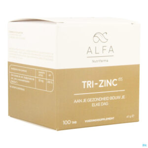 Packshot Alfa Tri-zinc 20mg Tabl 100